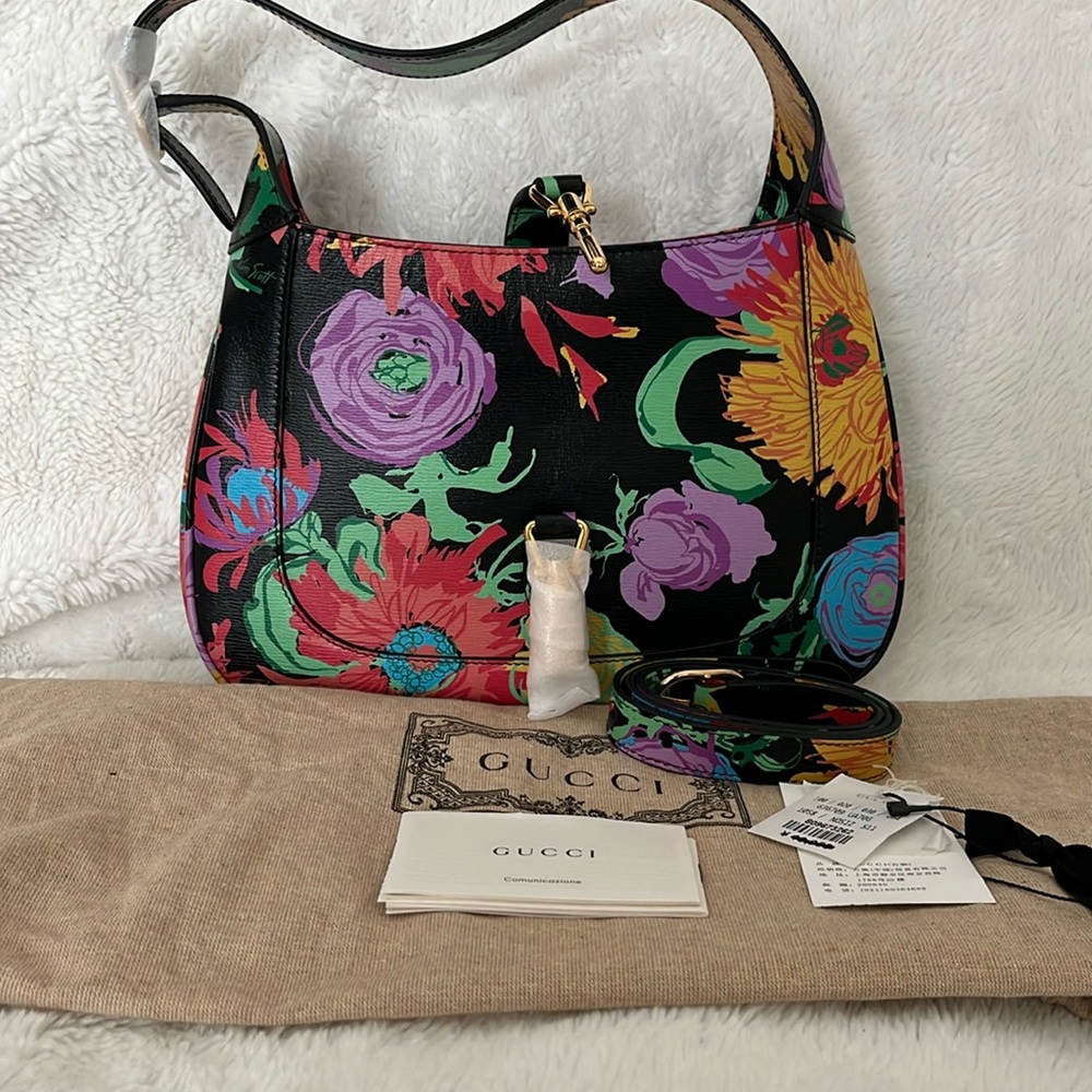 Gucci 1961 Jackie Floral 2 way bag Never use condition